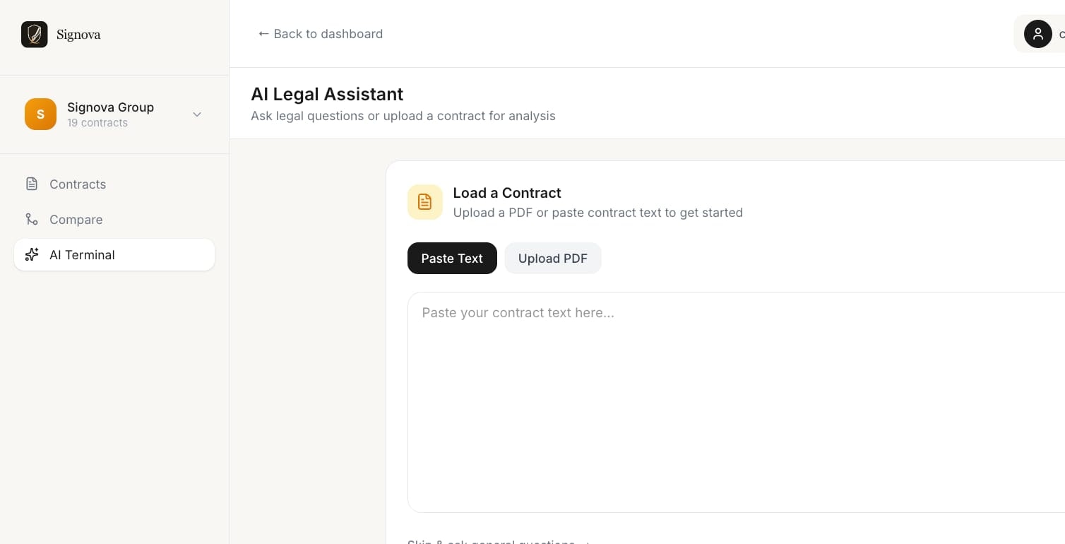 Signova — AI Contract Analyzer gallery image
