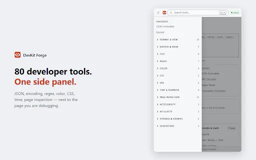 DevKit Forge — Developer Toolbox gallery image