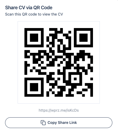 Wipperoz Virtual CV gallery image