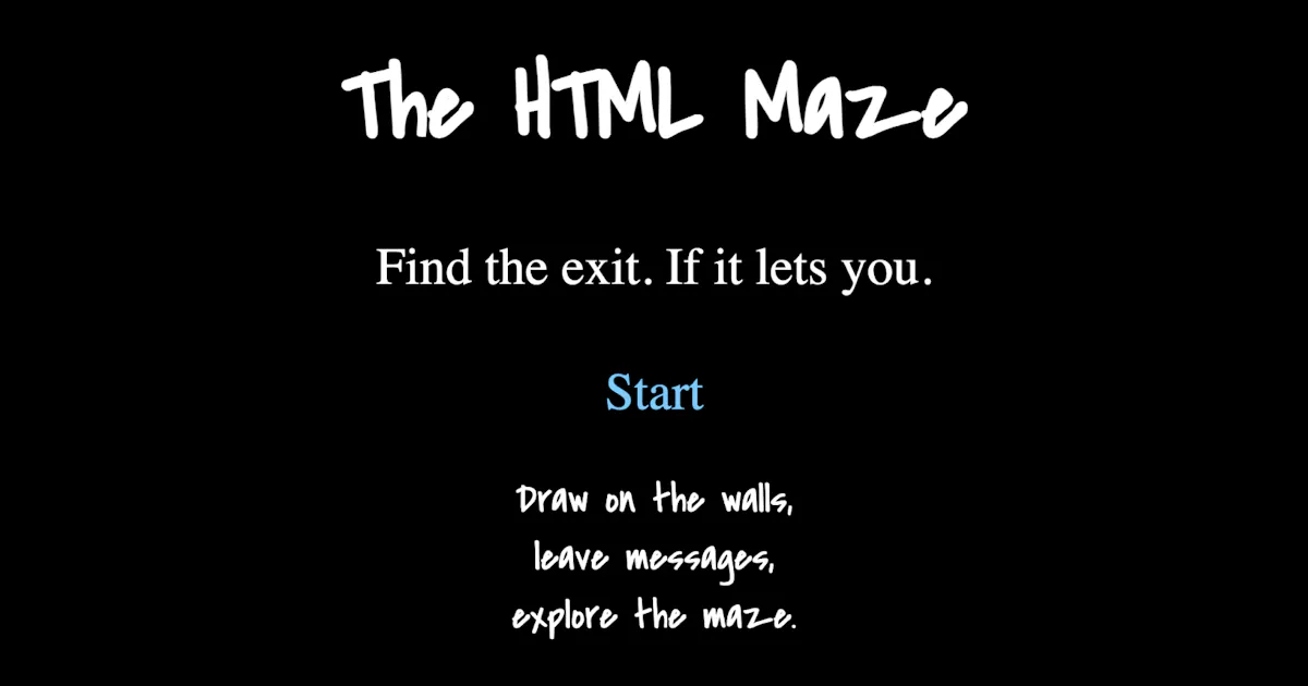 The HTML Maze