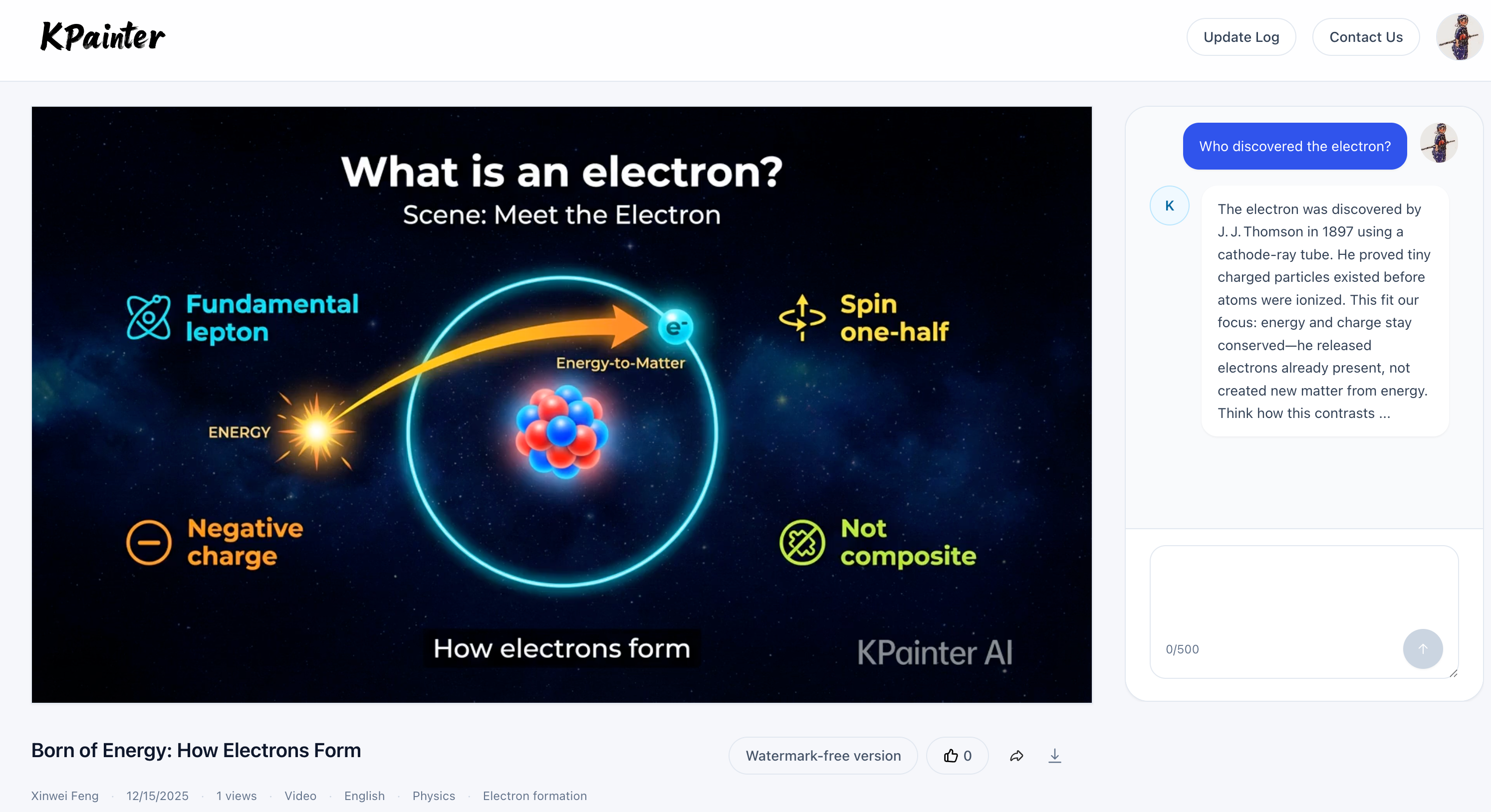 Knowledge Painter - Main product screenshot demonstrating key features and user interface