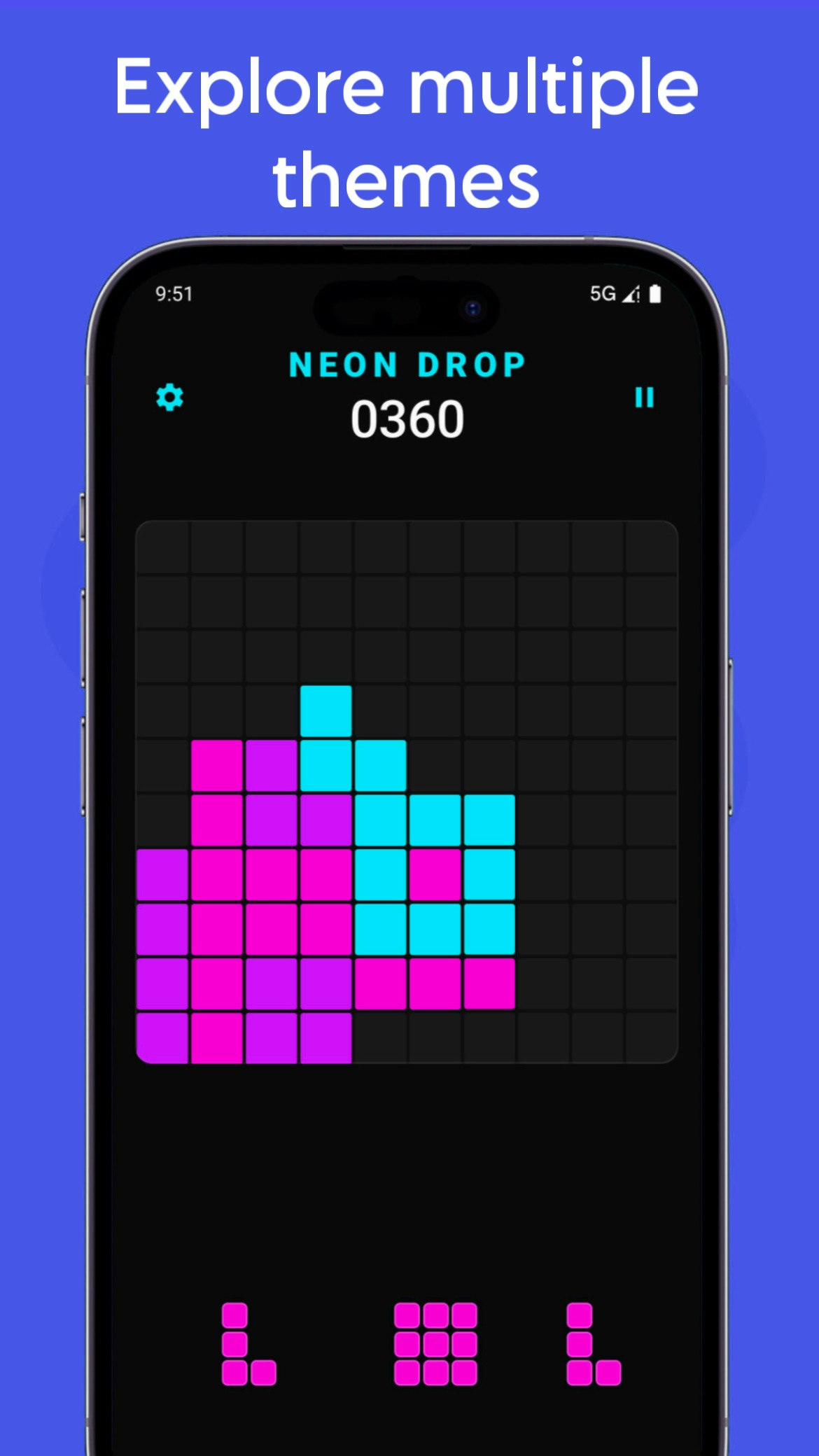 Neon Grid Puzzle gallery image