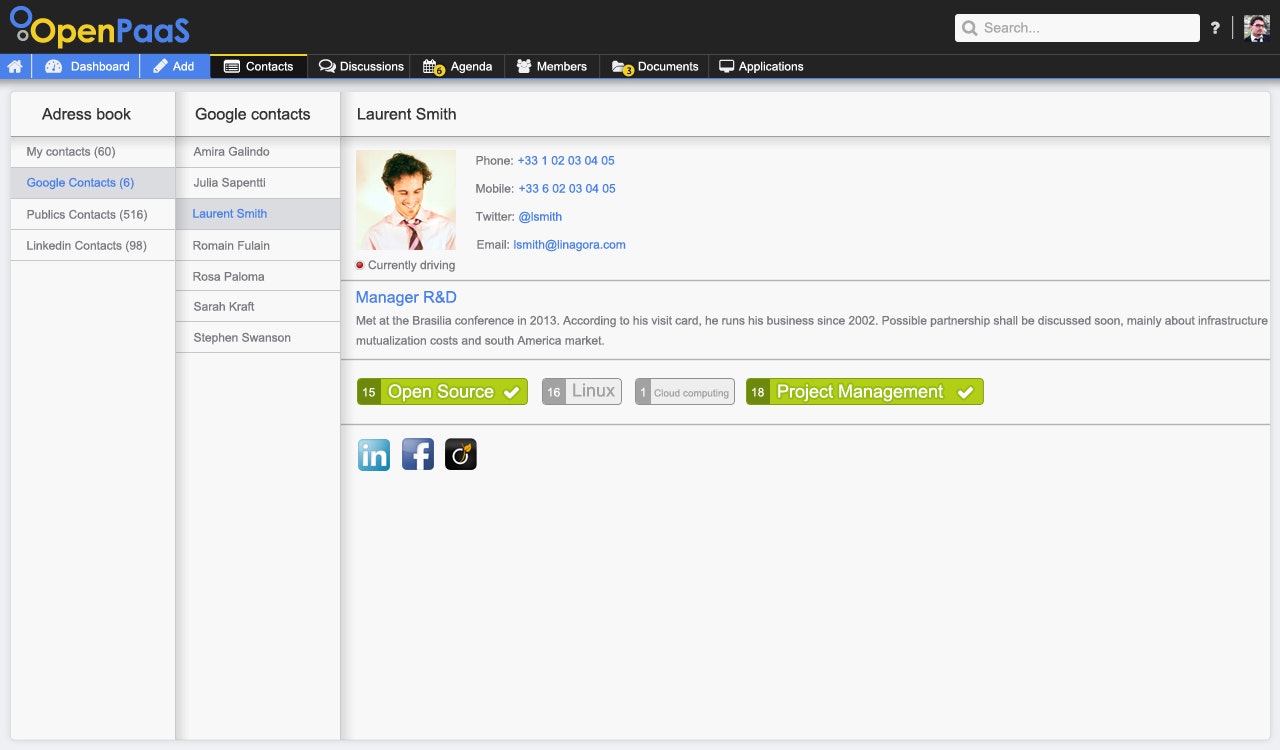 OpenPaaS gallery image