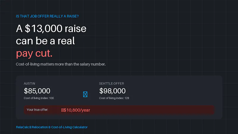 Relocation & Cost-of-Living Calculator screenshot 1