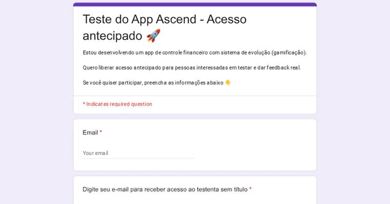 Ascend | Controle Financeiro screenshot 1