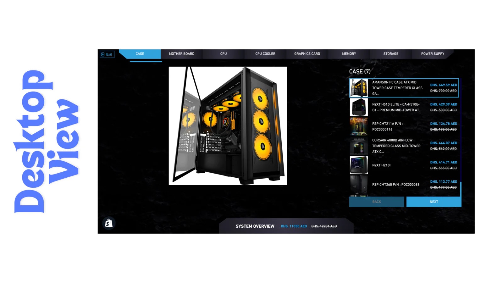 وسائط PC Builder - تطبيق Shopify - بناء كمبيوتر مخصص دون عناء في قسم واحد 3