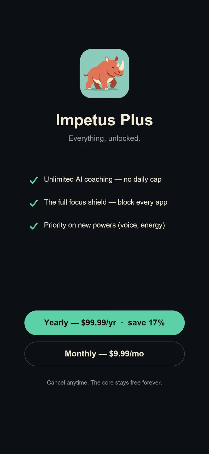 Impetus screenshot 2