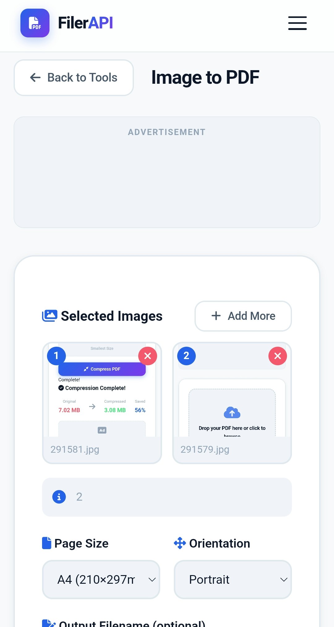 FilerAPI - Screenshot 2 showing product features and functionality