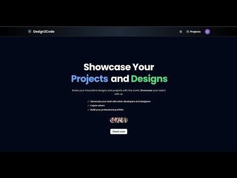 Design2Code gallery image
