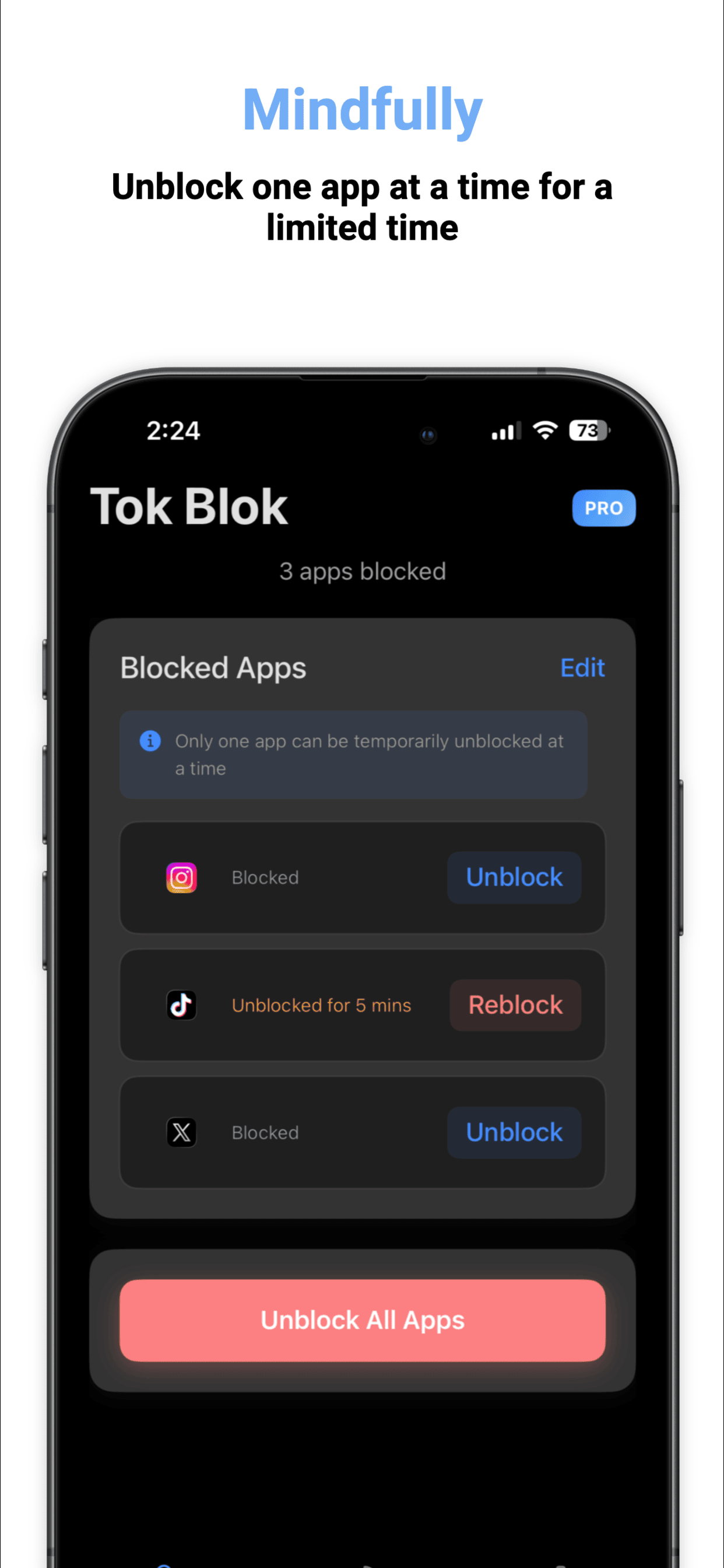 Tok Blok - Screenshot 4 showing product features and functionality