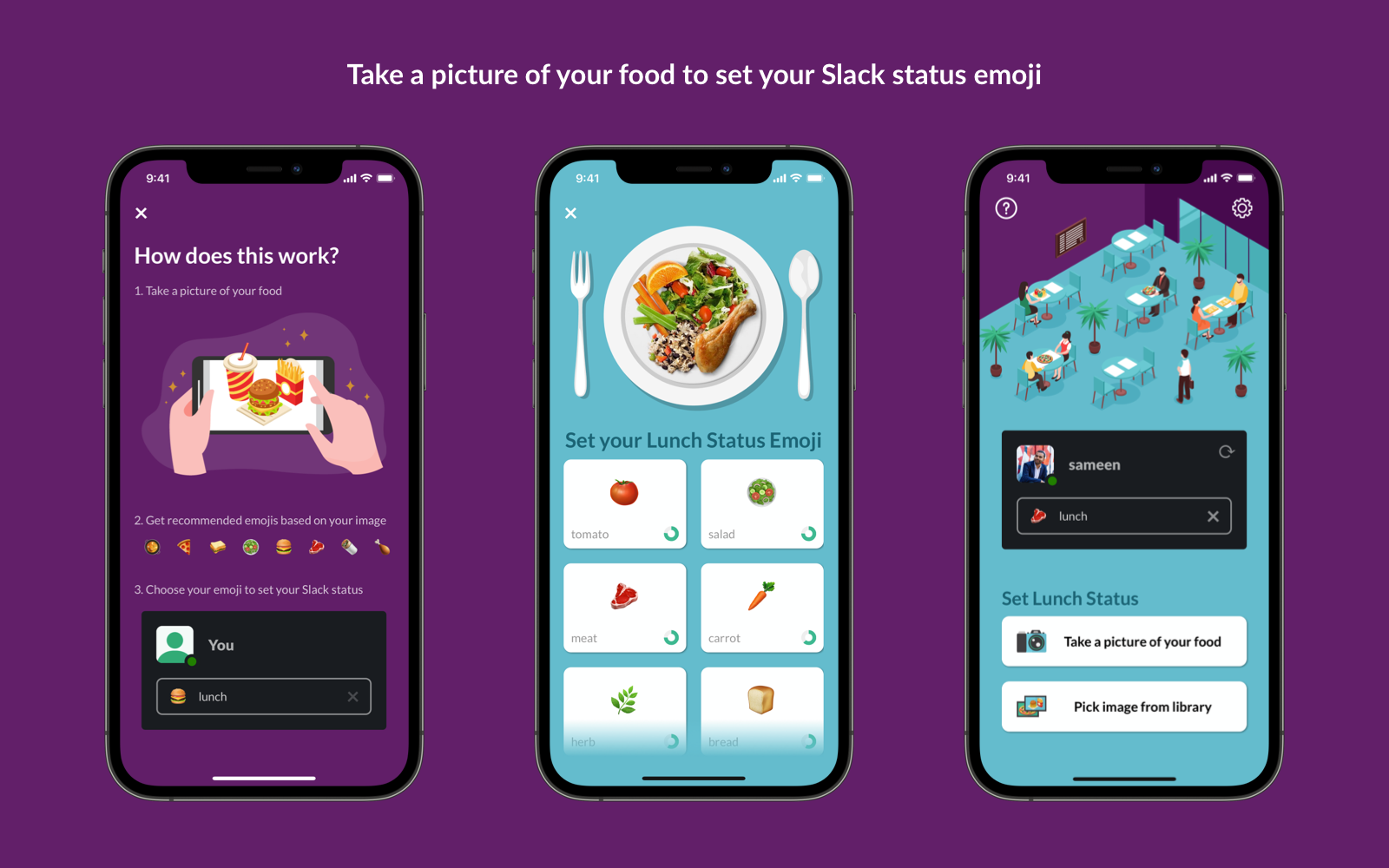 set your picture as your status slack