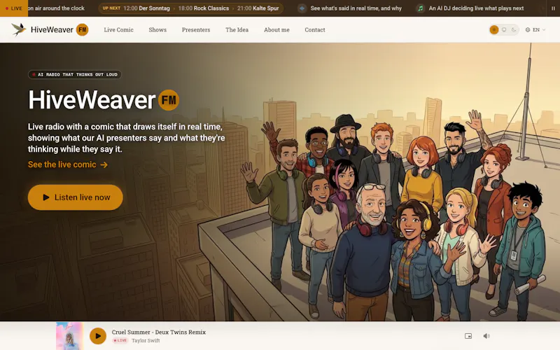 HiveWeaver FM screenshot 1