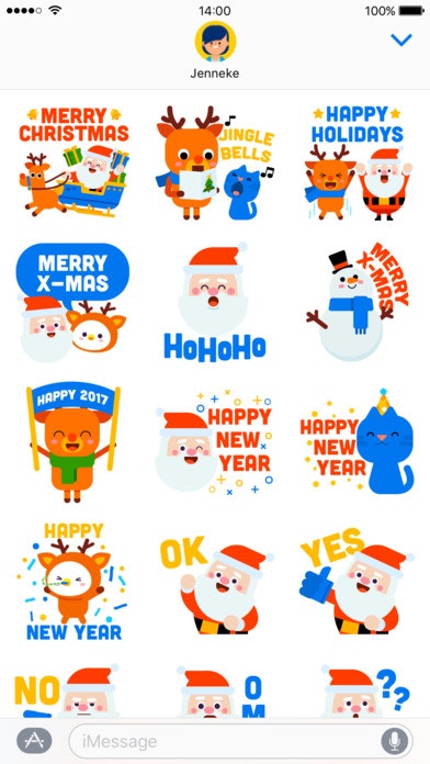 Bum Santa Christmas Stickers gallery image