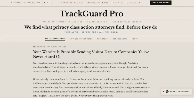 TrackGuard Pro screenshot 1