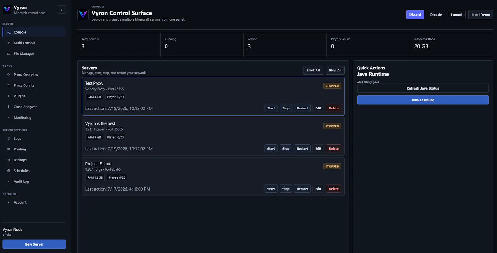 Vyron screenshot 2