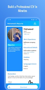 Builder-CVメーカーを再開します - * Intelligent CVのResume Builderアプリメディア2