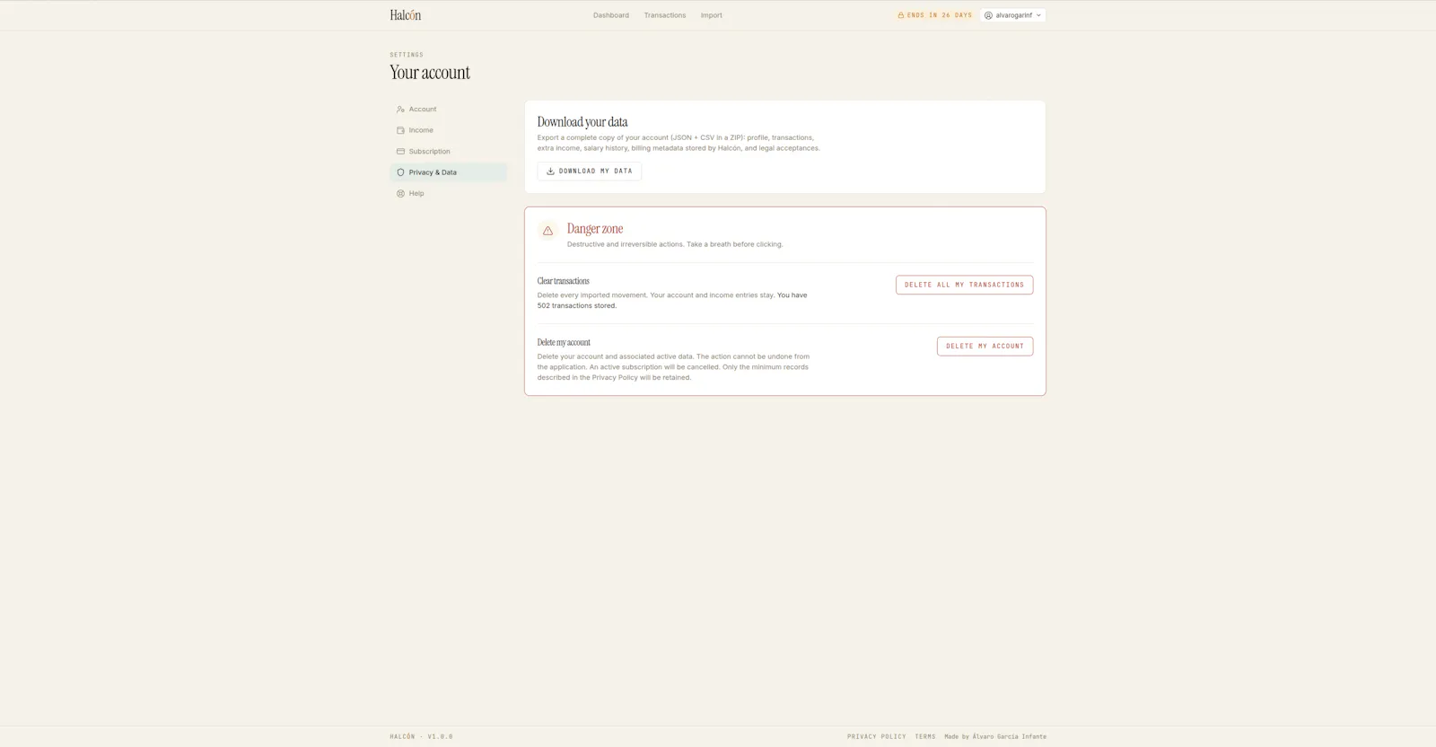 Halcón screenshot 2