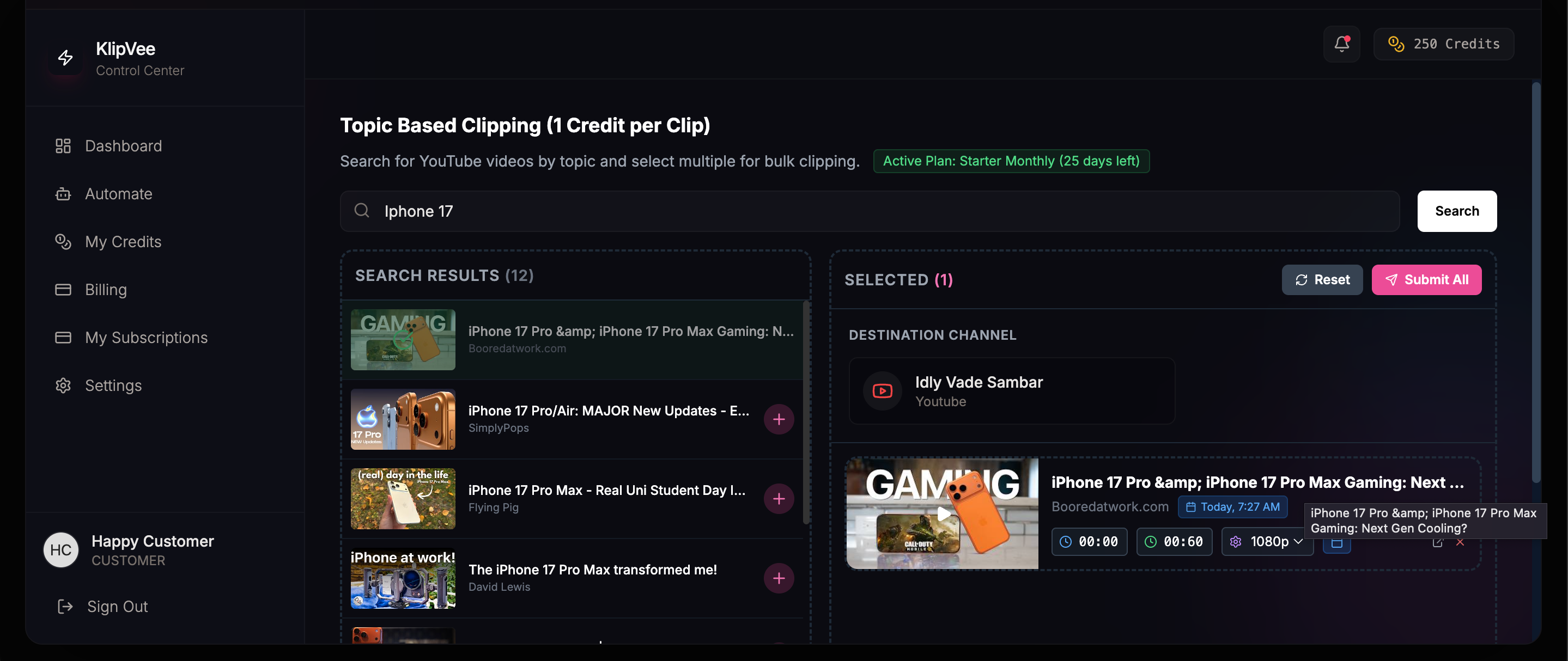 KlipVee - Screenshot 3 showing product features and functionality