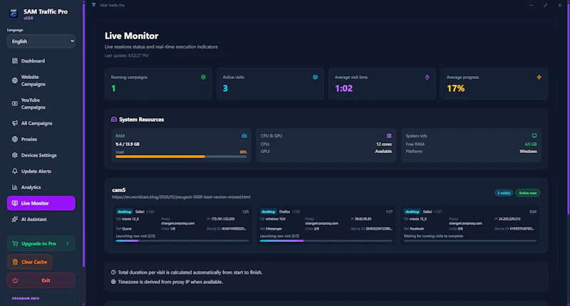 SAM Traffic Pro screenshot 5