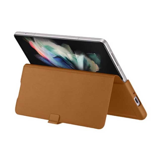 Bao da Leather Flip cover Z Fold 3 5G gallery image