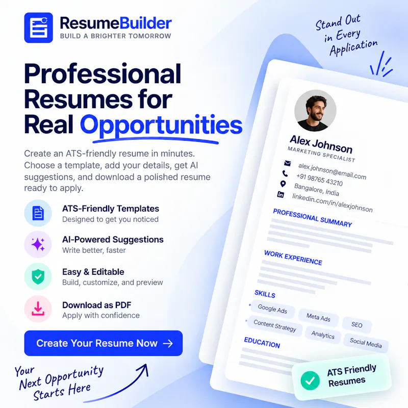Resume Builder screenshot 1