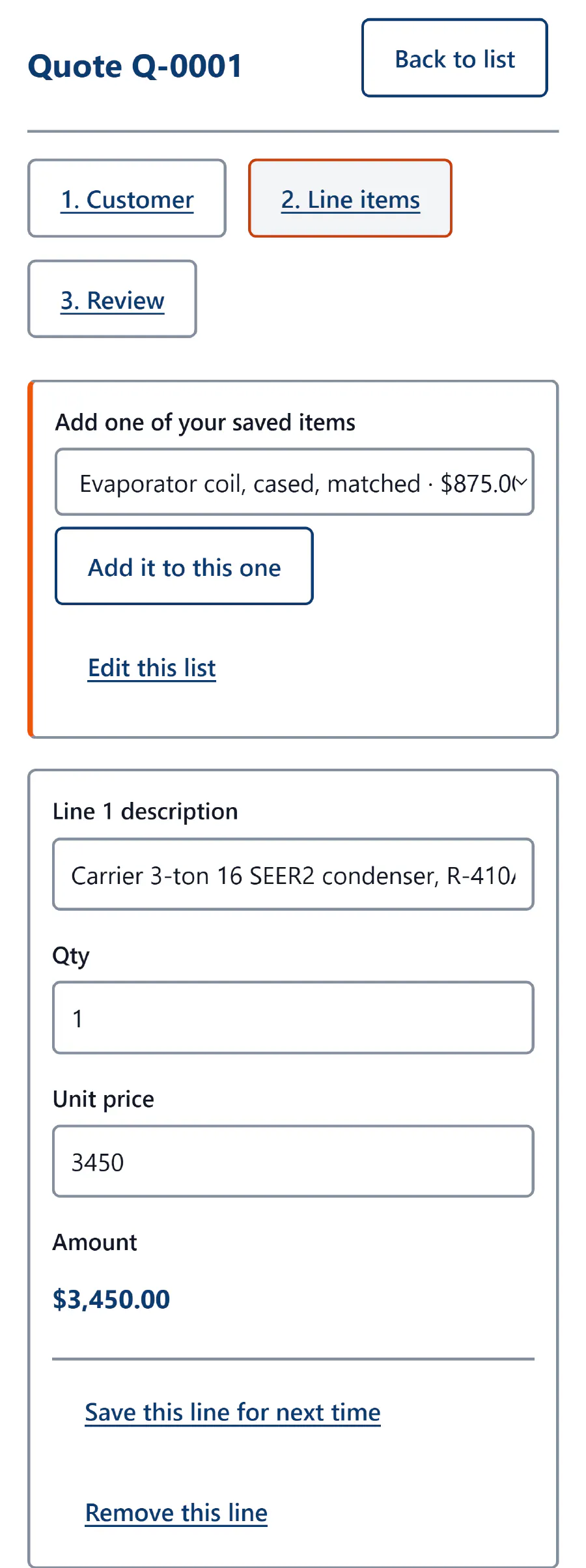 HVAC Quote Software gallery image