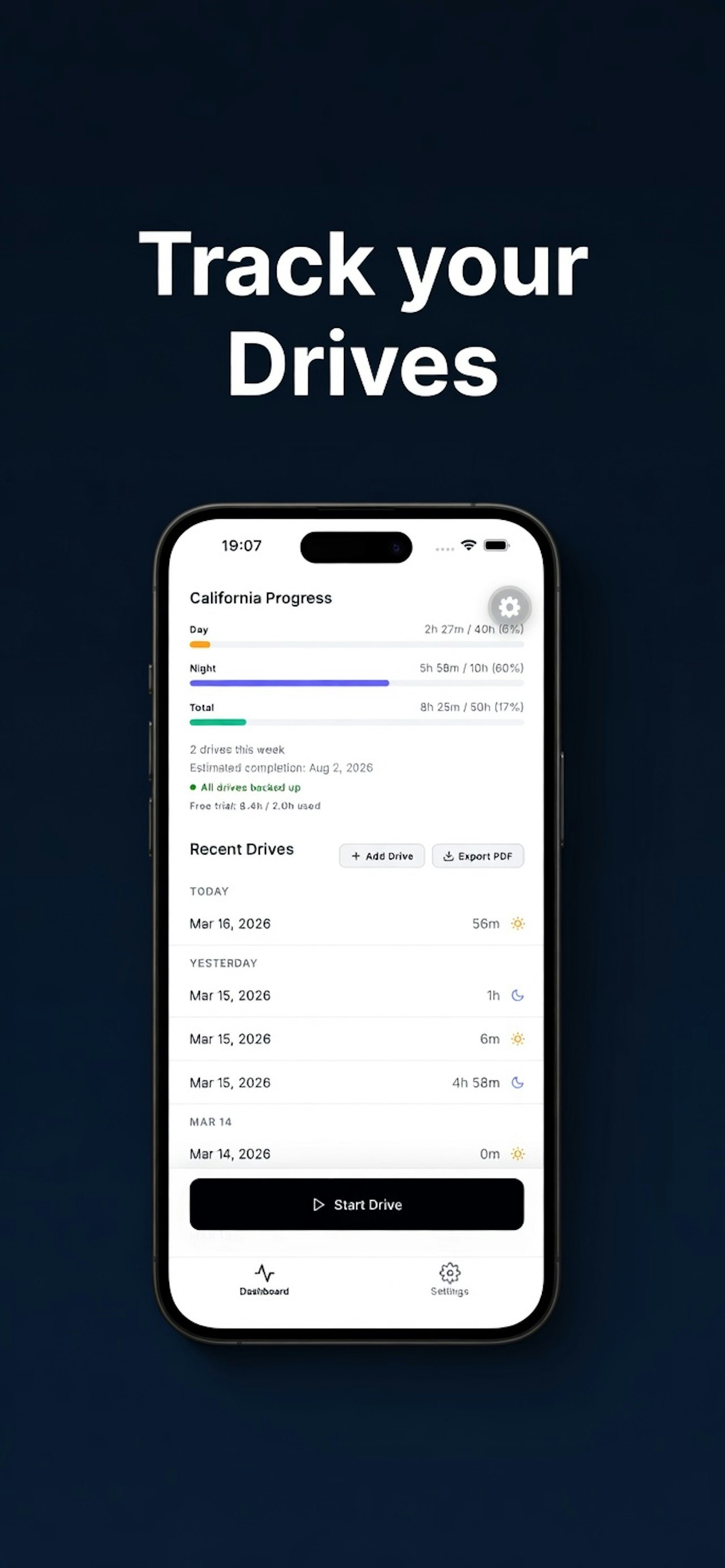 DriveLogs — Teen Driving Hours Tracker gallery image