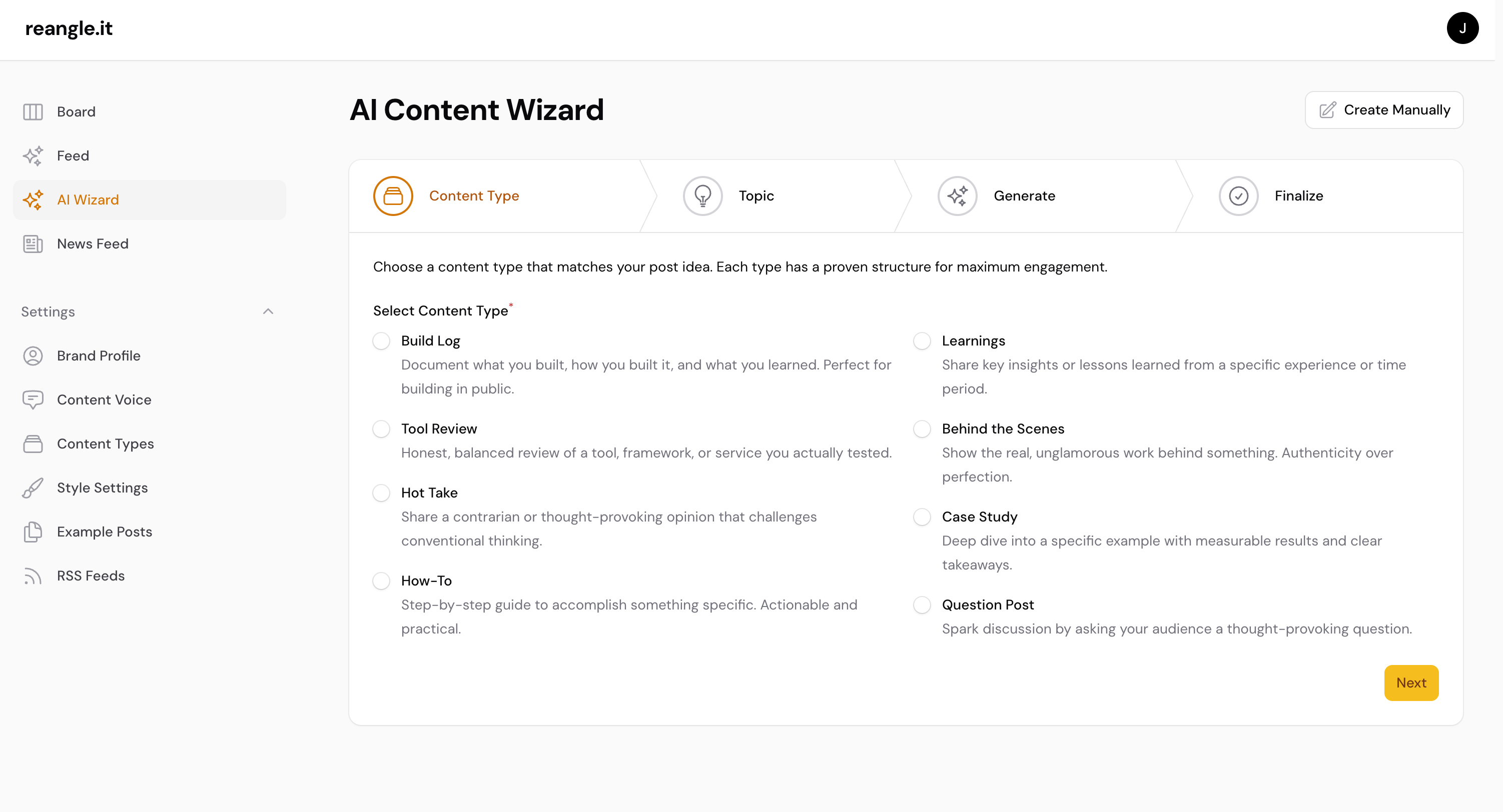 reangle - AI Personal Brand Ghostwriter gallery image