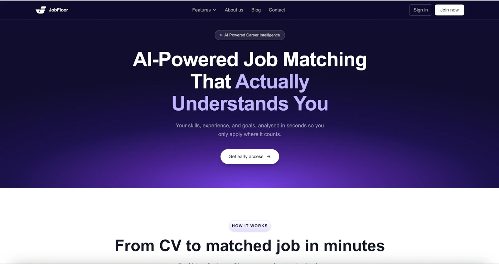 Jobfloor screenshot 1