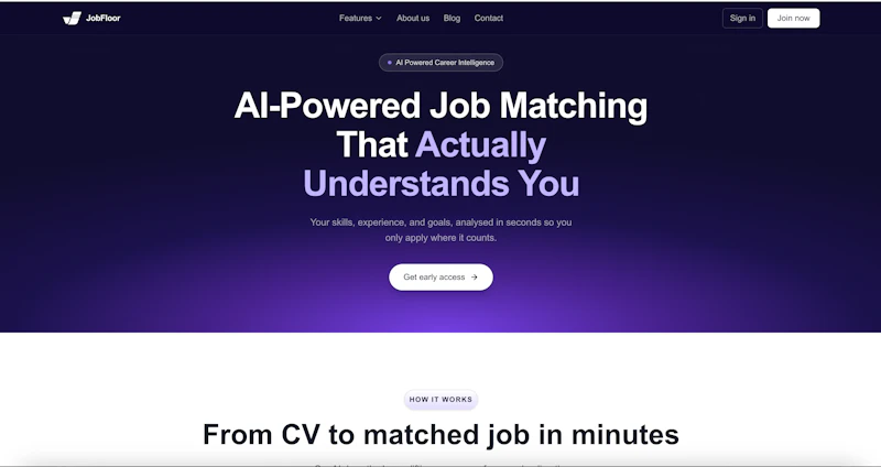 Jobfloor screenshot 1