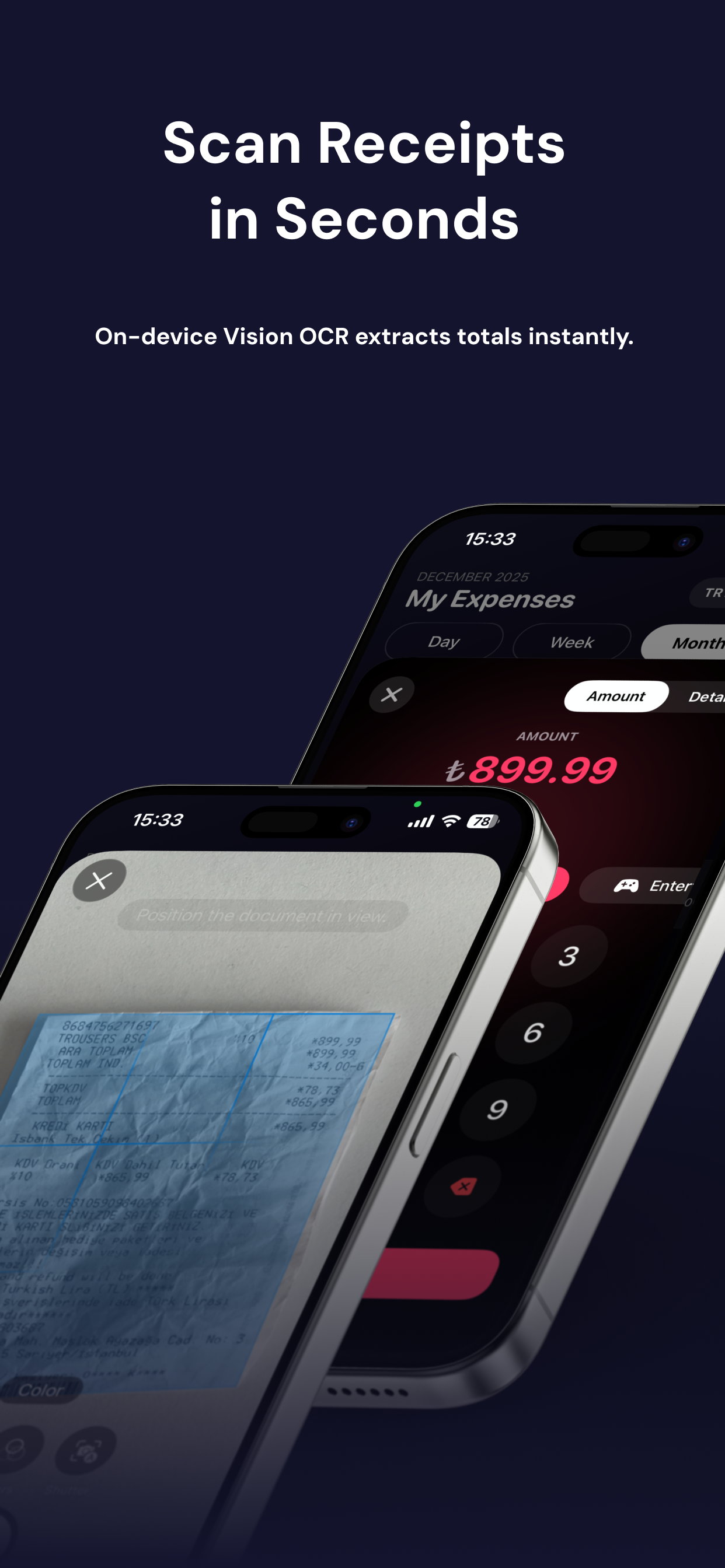 Flux: AI Expense Tracker - Screenshot 2 showing product features and functionality
