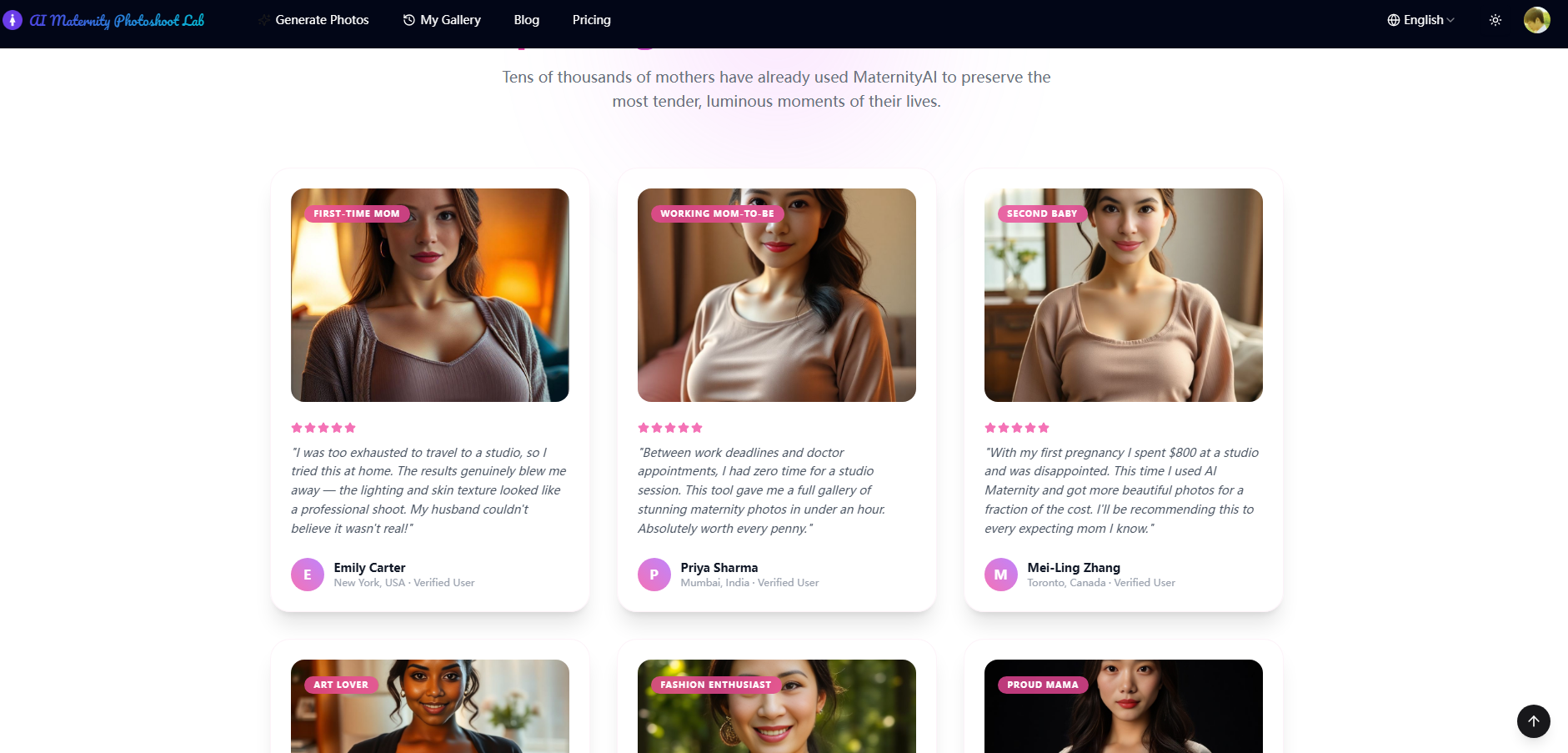 AI Maternity Photoshoot Lab gallery image