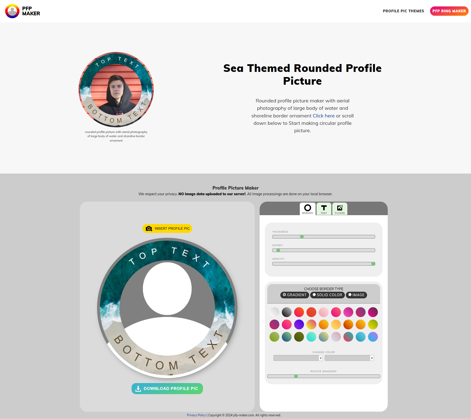 Media pfp-maker.com - Buat cincin gambar profil dari gambar dan teks 1