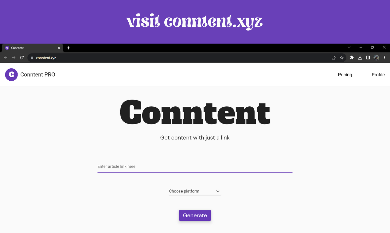 Opgewonden - Inhoud genereren vanuit elk online artikel met behulp van de link. media 2