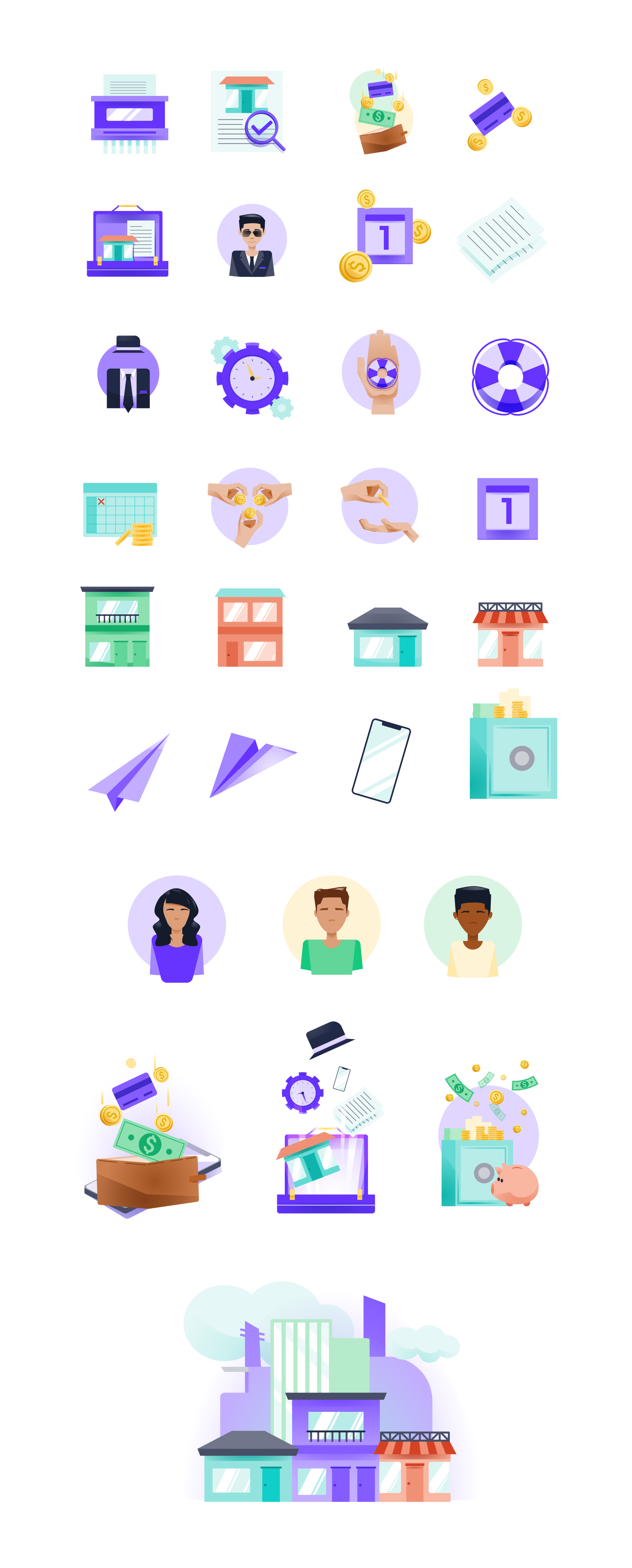 Jausin: Fintech Illustrations - Freebie media 1