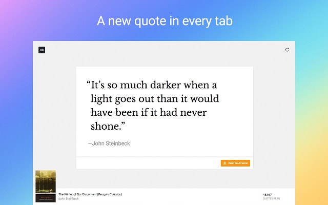 Quote Catalog - Chrome Extension gallery image