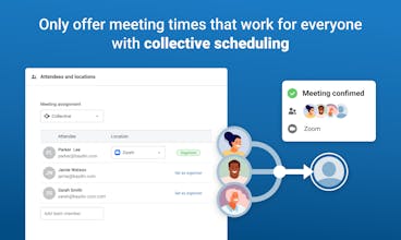 Image showcasing the user interface of Boomerang&rsquo;s team meeting scheduler