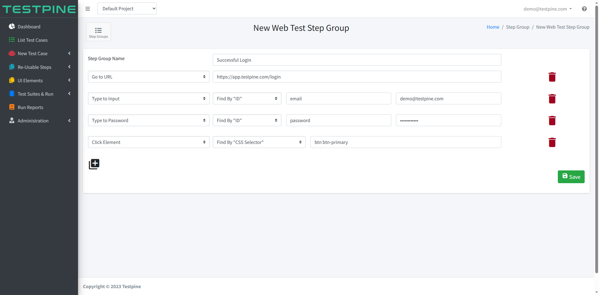 Testpine gallery image
