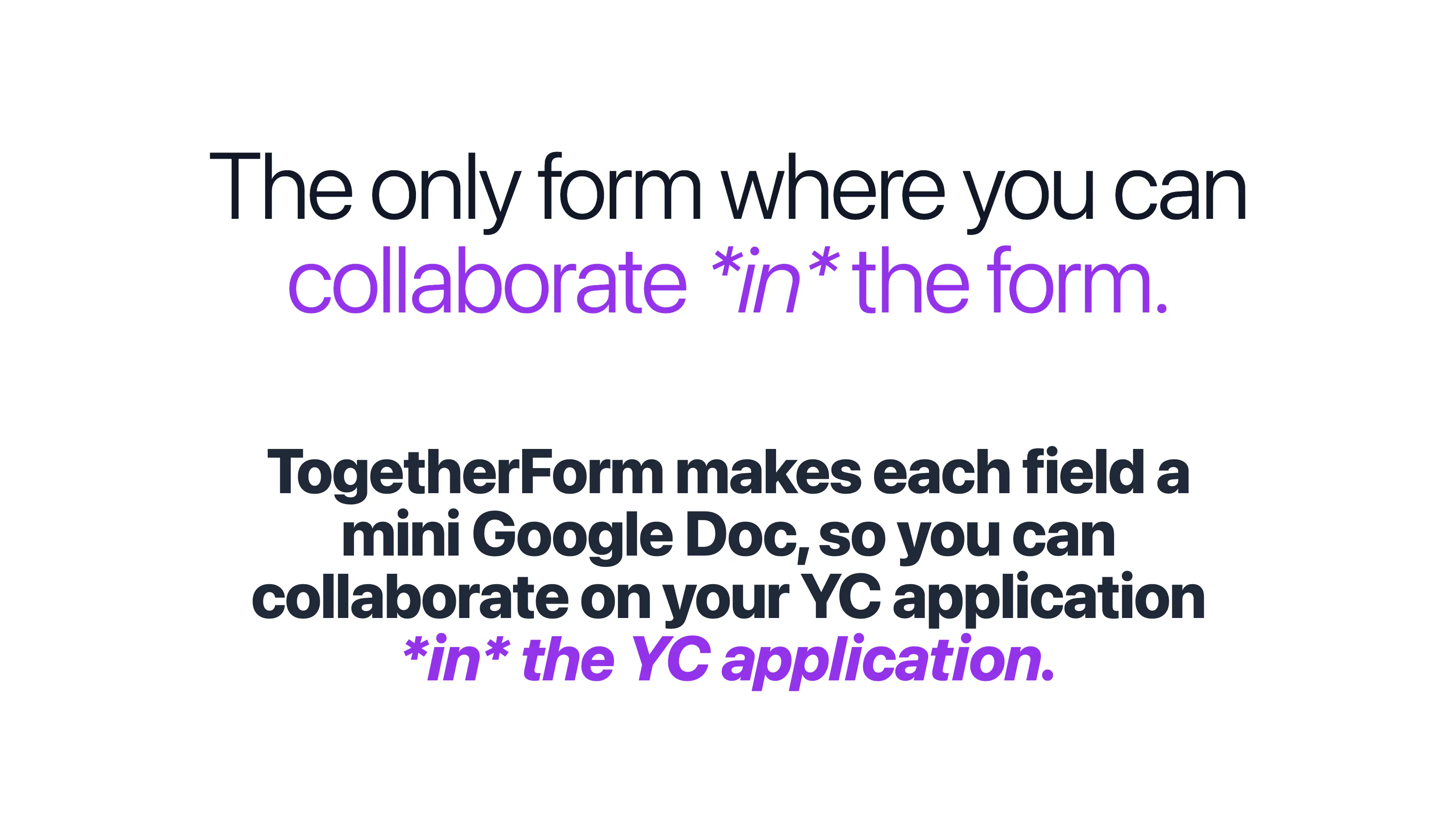 TogetherForm gallery image