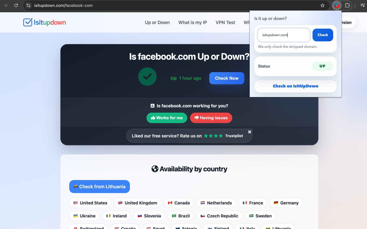 IsItUpDown gallery image