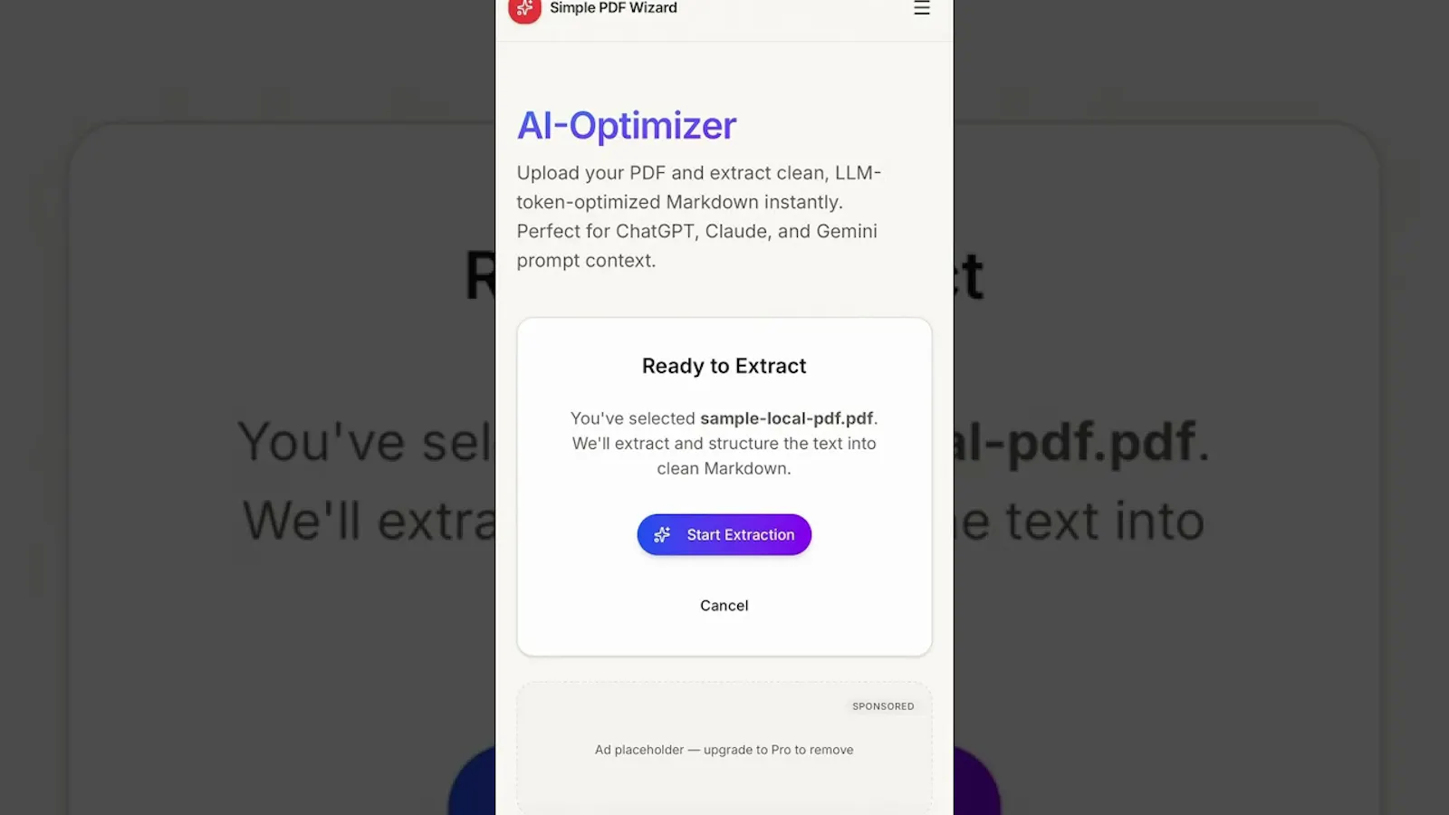 Simple PDF Wizard screenshot 1 (video preview)