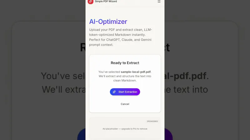 Simple PDF Wizard screenshot 1 (video preview)