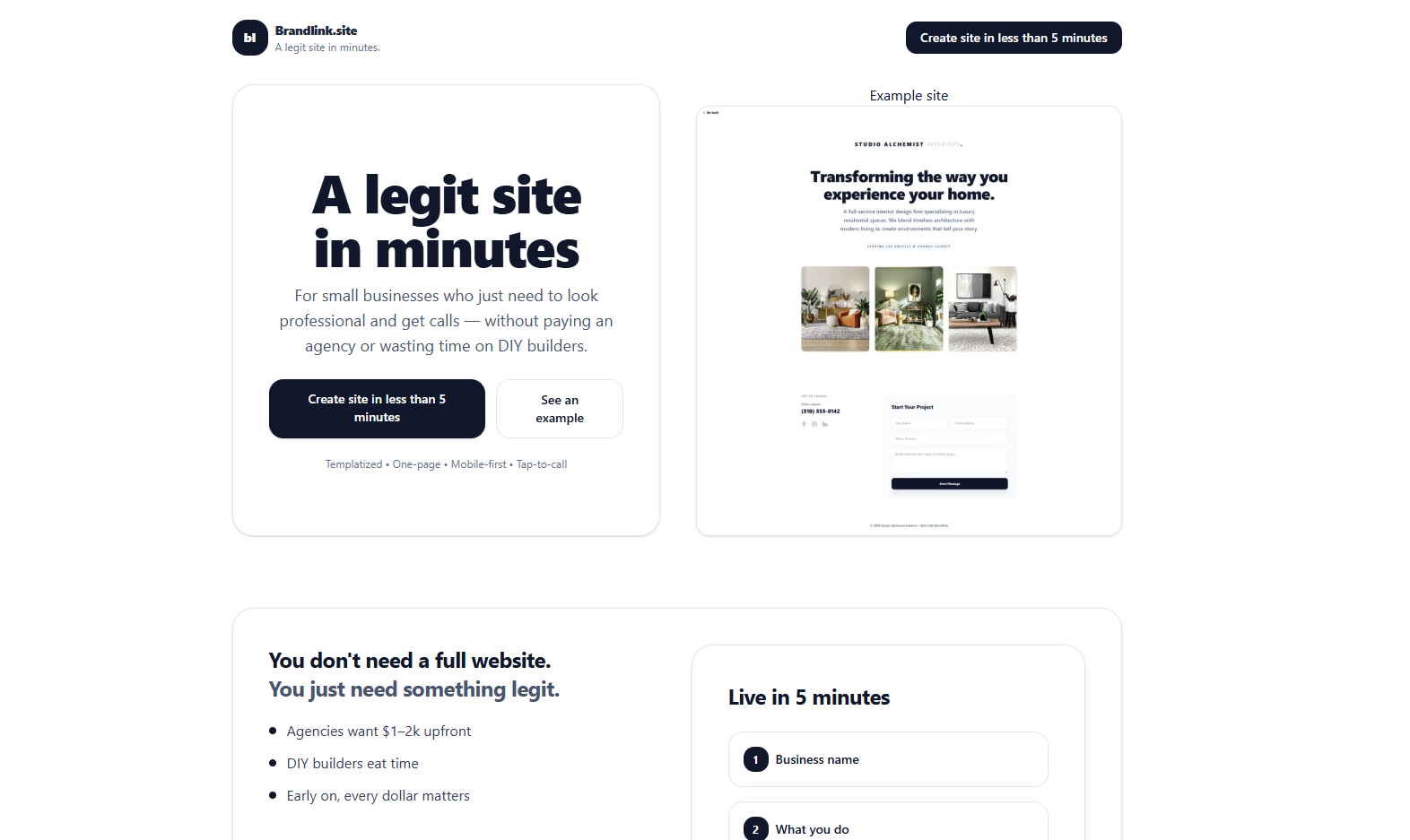 Brandlink.site gallery image