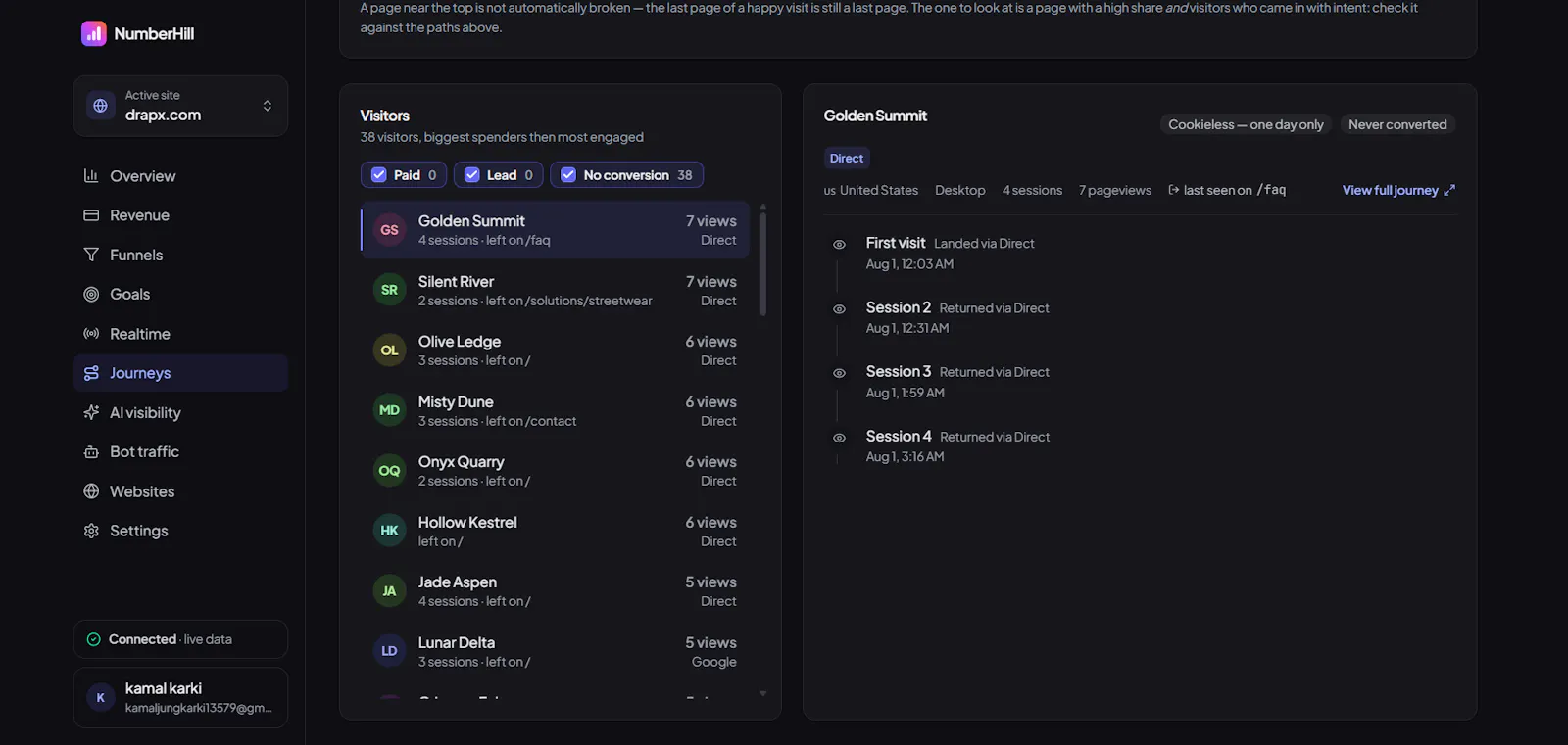 NumberHill Analytics screenshot 3