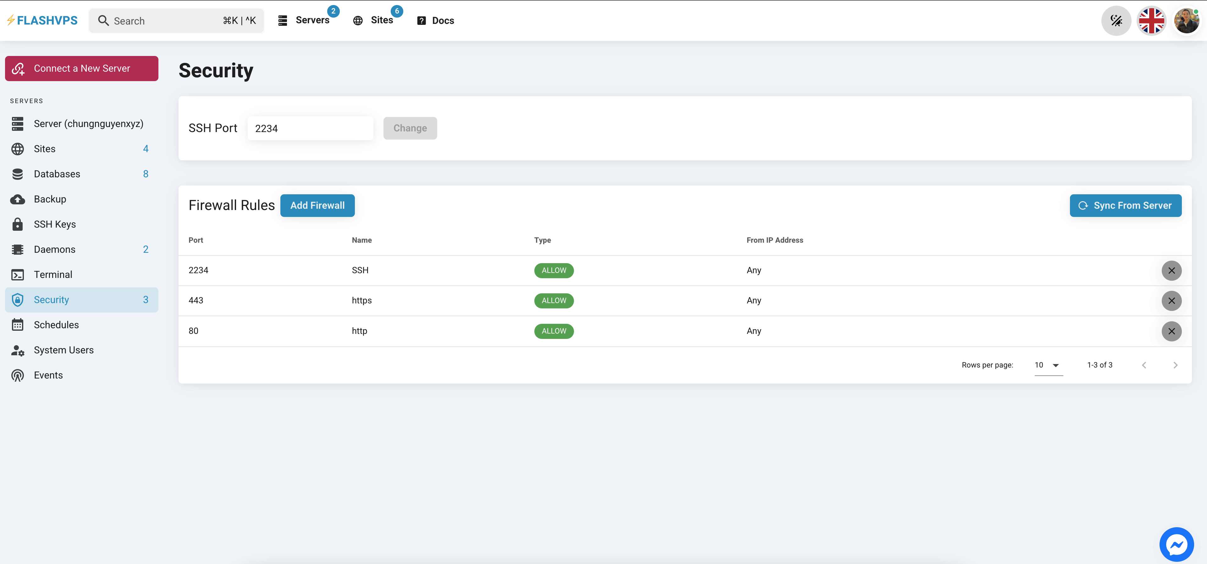 FlashVPS gallery image