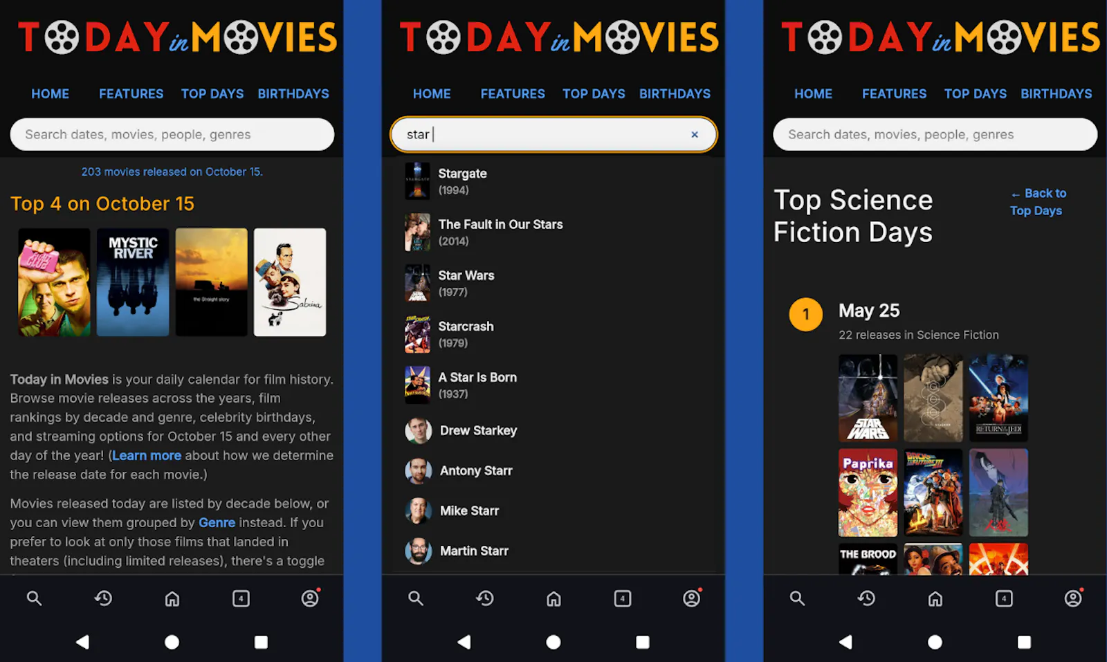 Today in Movies screenshot 3
