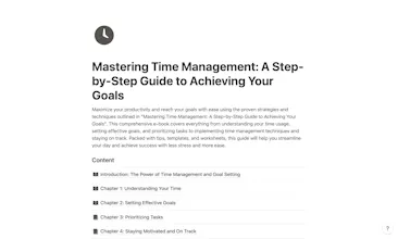 Mastering Time Management Ebook gallery image
