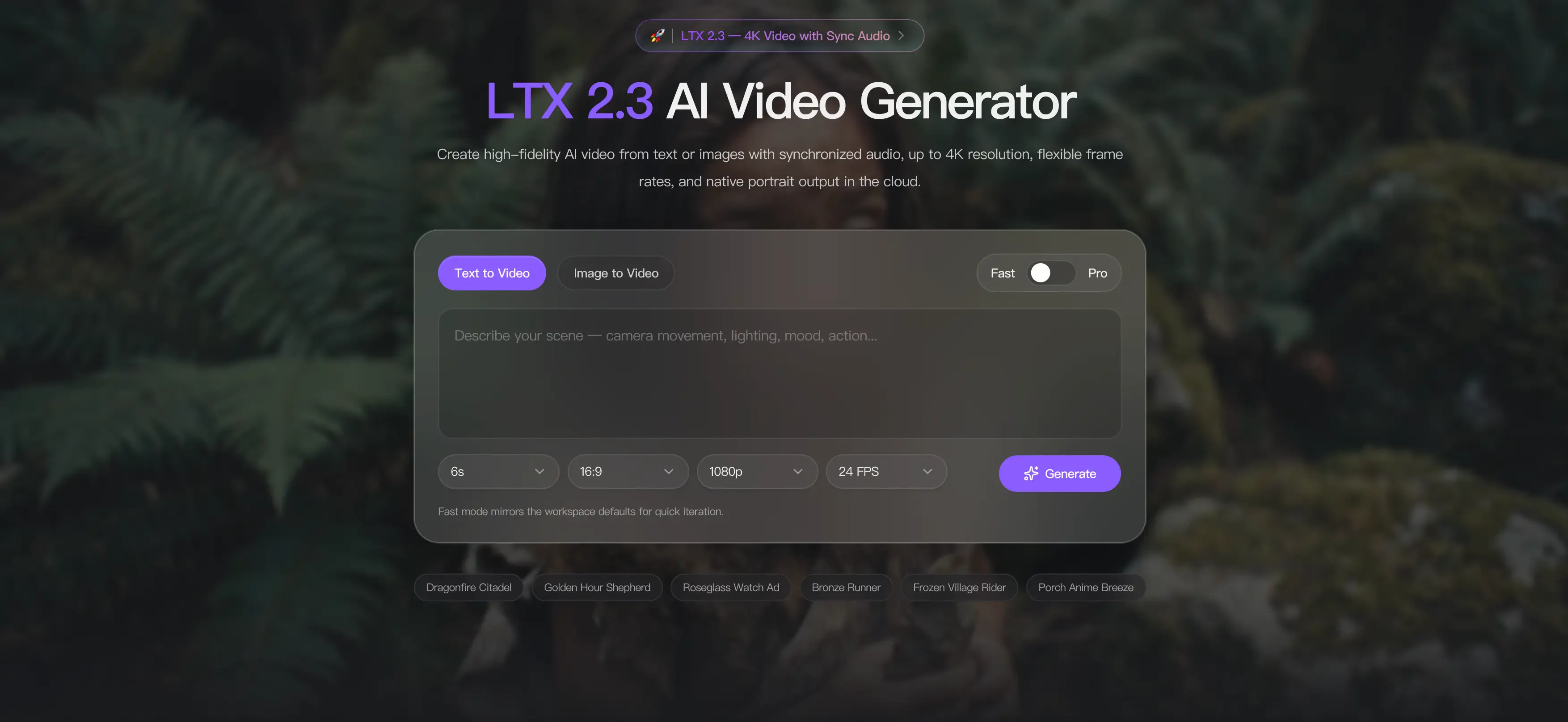 Banner del producto LTX 2.3 AI