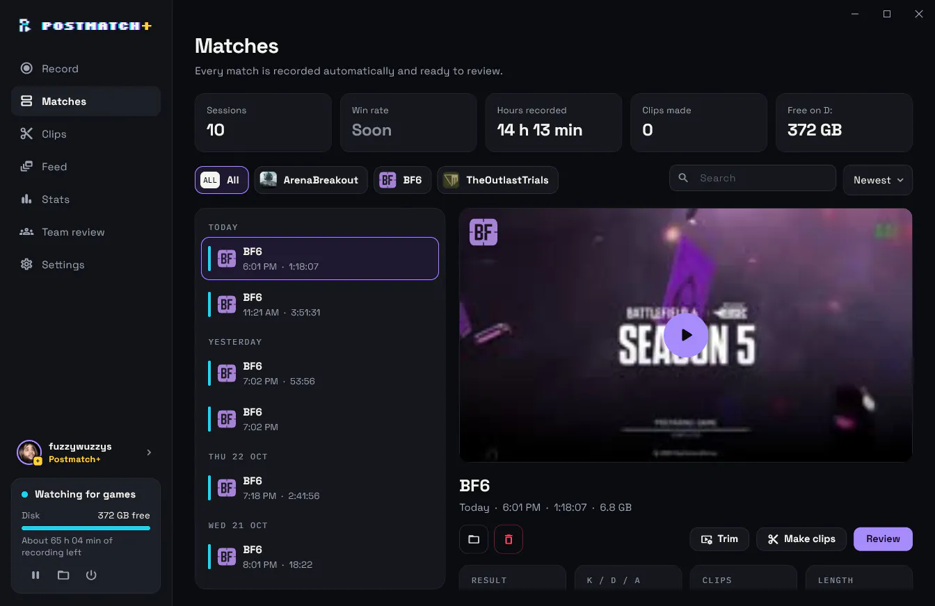 Postmatch gallery image