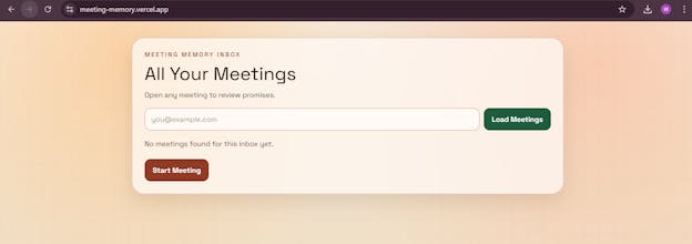 Meeting Memory gallery image